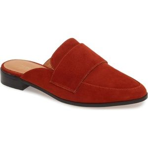 NWT Halogen Rust Suede Mule Size 8